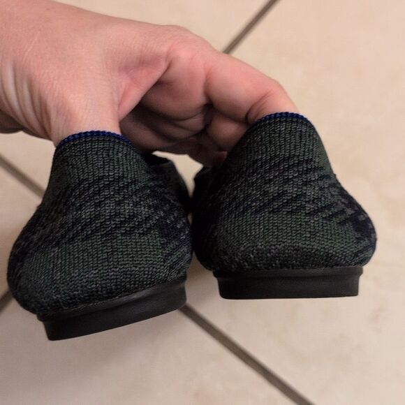 ROTHY’S The Loafer Knit Forest Tartan Limited Edition Holiday Rare Green 7.5 - Picture 3 of 11